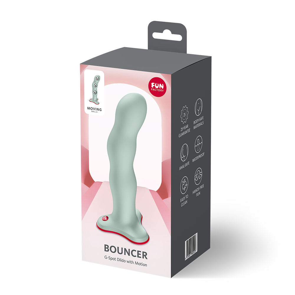 Fun Factory BOUNCER Light Green - Light Green 18 cm Dildo - FF000959LG01