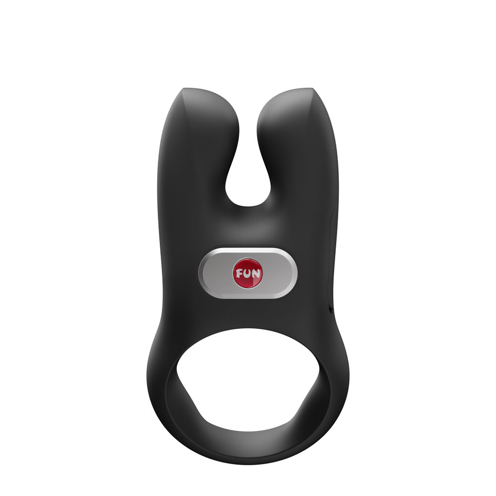 Fun Factory NOS Black - Black USB-C Rechargeable Vibrating Cock Ring-FF000979BK01