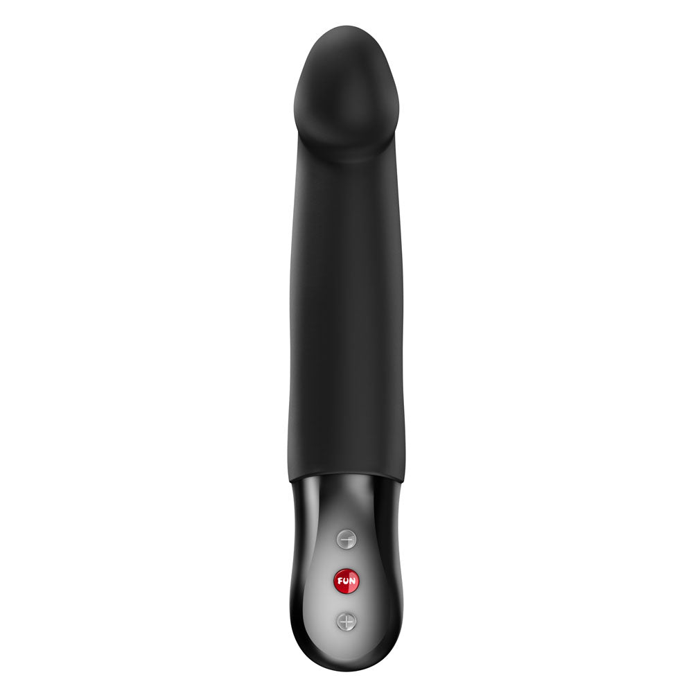 Fun Factory STRONIC REAL Black - Black USB Rechargeable Thrusting Vibrator
