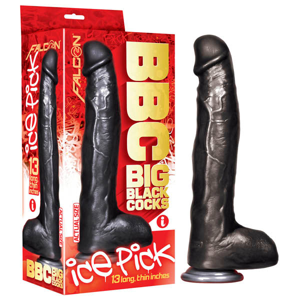 BBC (Big Black Cocks) - Ice Pick - Black 33 cm (13) Dong-IC5201-2