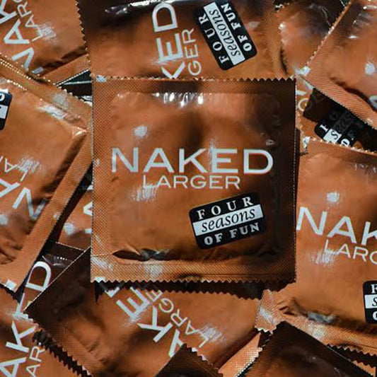 Four Seasons Naked Larger Condoms - Bulk Box of 144-FOR6005