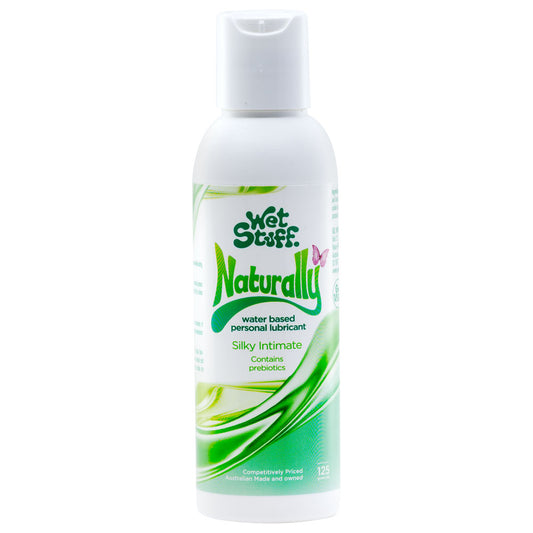 Wet Stuff Naturally - 125g Disk Top - Water Based Lubricant with Prebiotics - 125 gram Bottle-GW50210