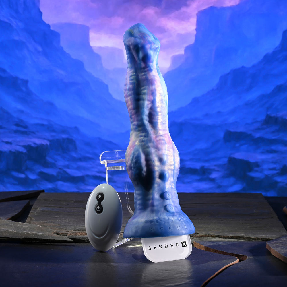 Gender X WILDEST DREAMS - USB Rechargeable Vibrating and Thrusting Fantasy Dildo with Wireless Remote - GX-RD-7494-2