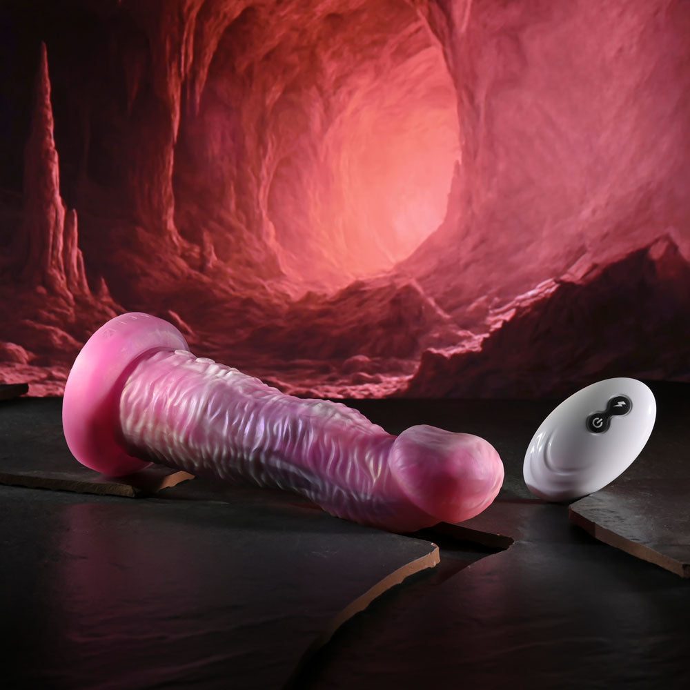 Gender X WHIMSICAL - Pink USB Rechargeable Vibrating Fantasy Dildo with Wireless Remote - GX-RD-7517-2