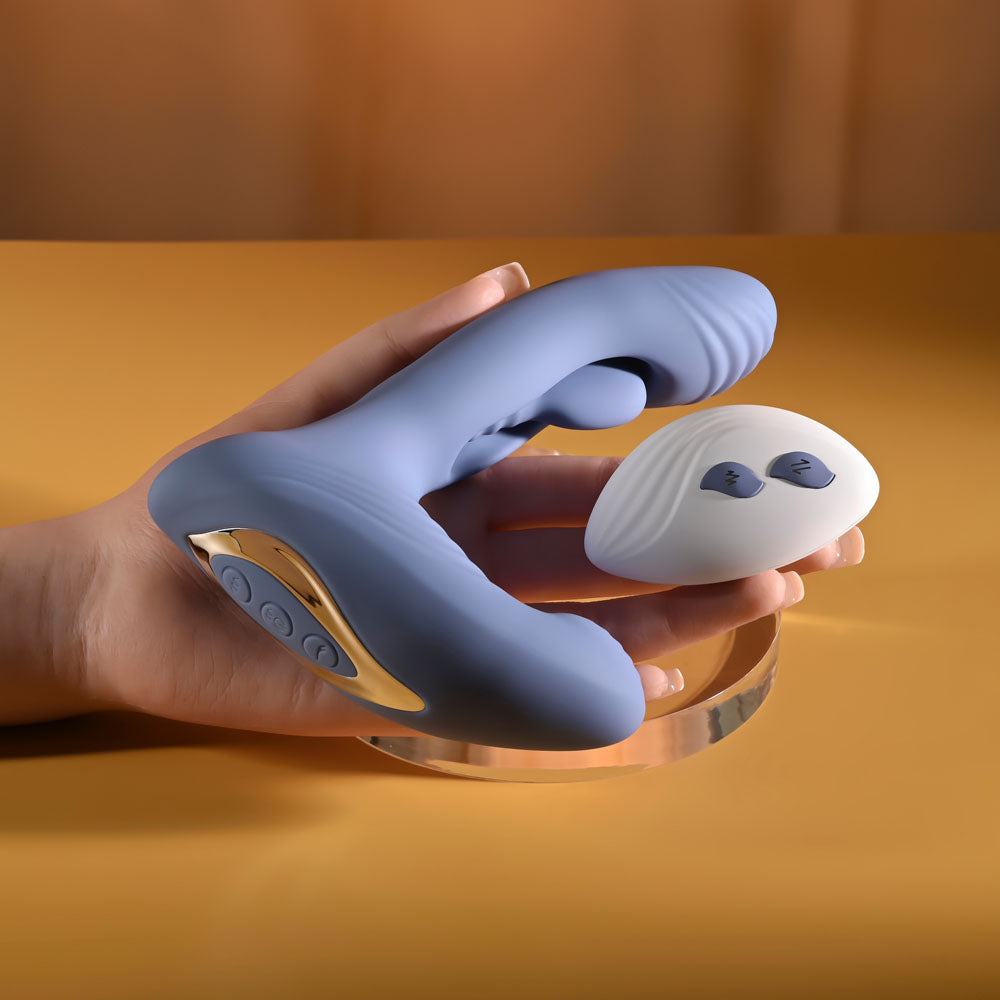 Gender X FLAPJACK - Blue USB Rechargeable Flapping Vibrator - GX-RS-7333-2