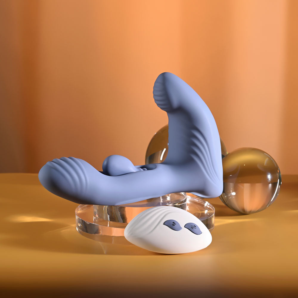 Gender X FLAPJACK - Blue USB Rechargeable Flapping Vibrator - GX-RS-7333-2