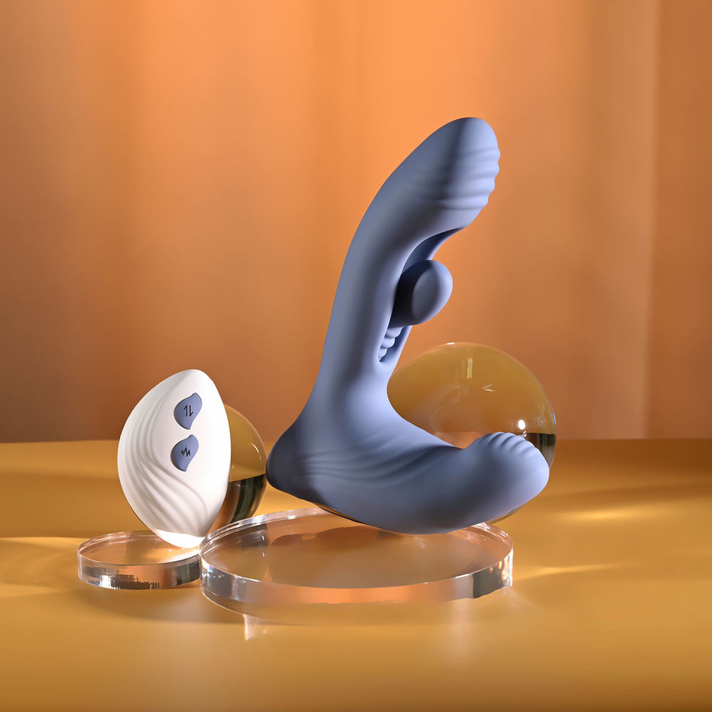 Gender X FLAPJACK - Blue USB Rechargeable Flapping Vibrator - GX-RS-7333-2