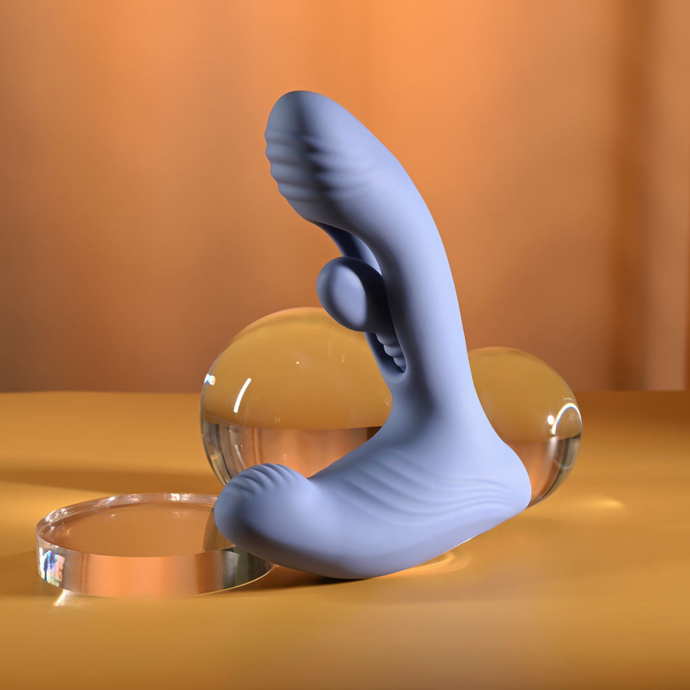 Gender X FLAPJACK - Blue USB Rechargeable Flapping Vibrator - GX-RS-7333-2