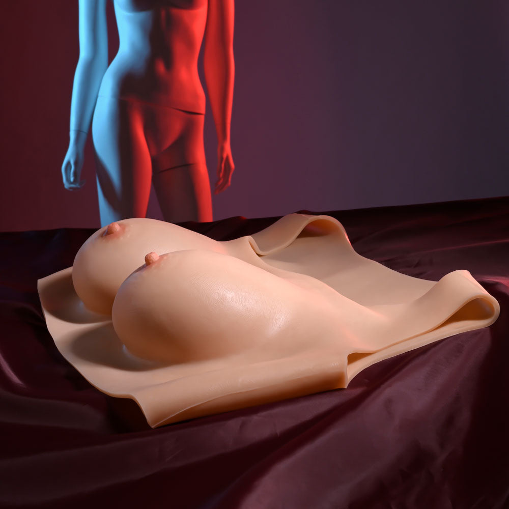 Gender X UNDERGARMENTS - PLATE C-CUP - Light - Flesh Wearable Breasts - C-Cup Size-GX-WR-3984-2