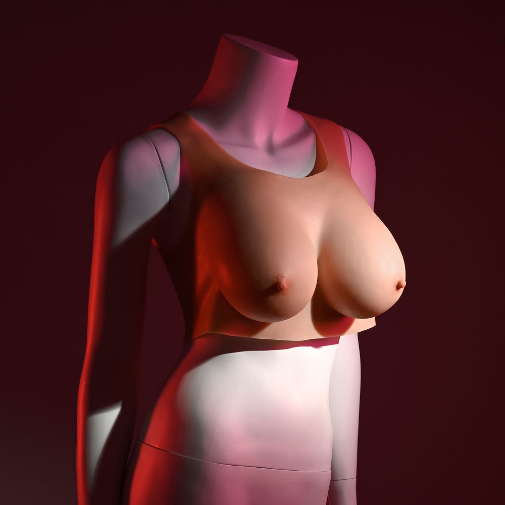 Gender X UNDERGARMENTS - PLATE D-CUP - Light - Flesh Wearable Breasts - D-Cup Size-GX-WR-4004-2