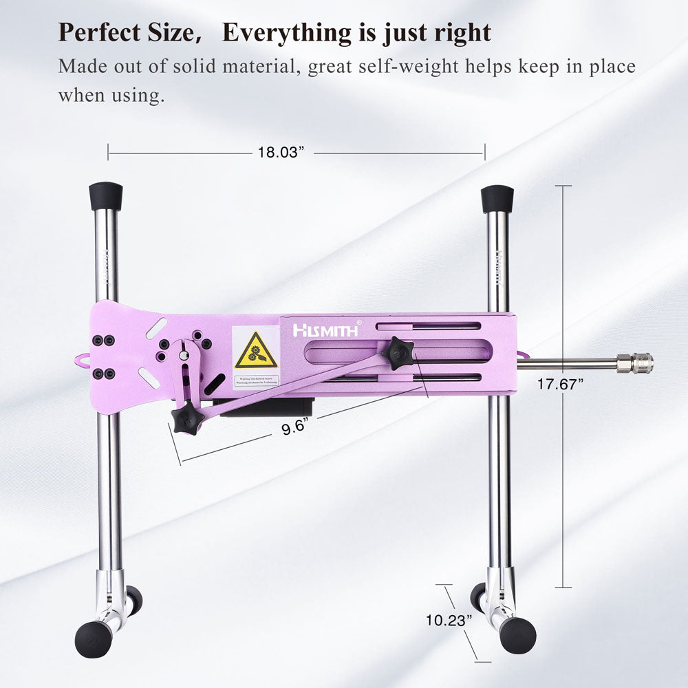 Hismith Premium 3.0 Sex Machine - Pink - Pink Mains Powered Sex Machine with App Control and Remote - HS12-APP