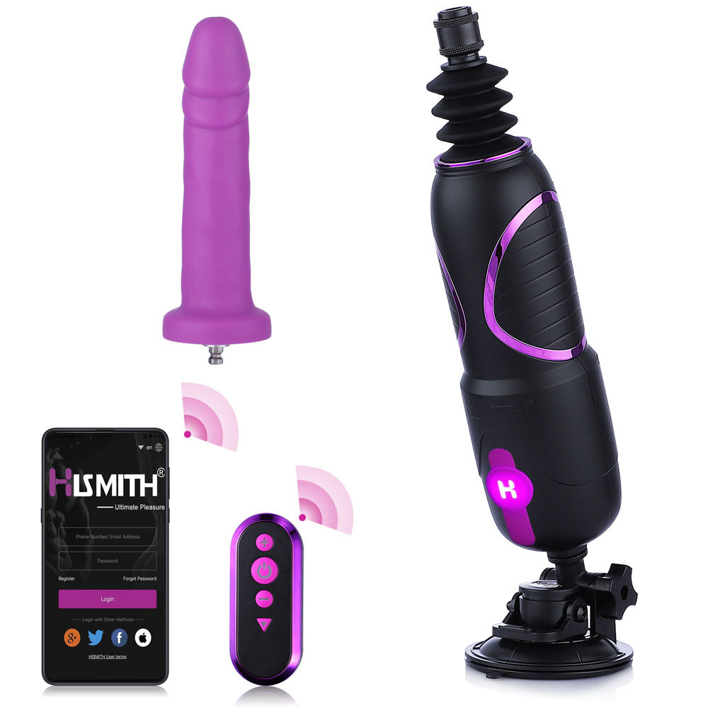 Hismith Pro Traveler 2.0 - Mains Powered Portable Sex Machine with App Control and Remote - HS18-APP