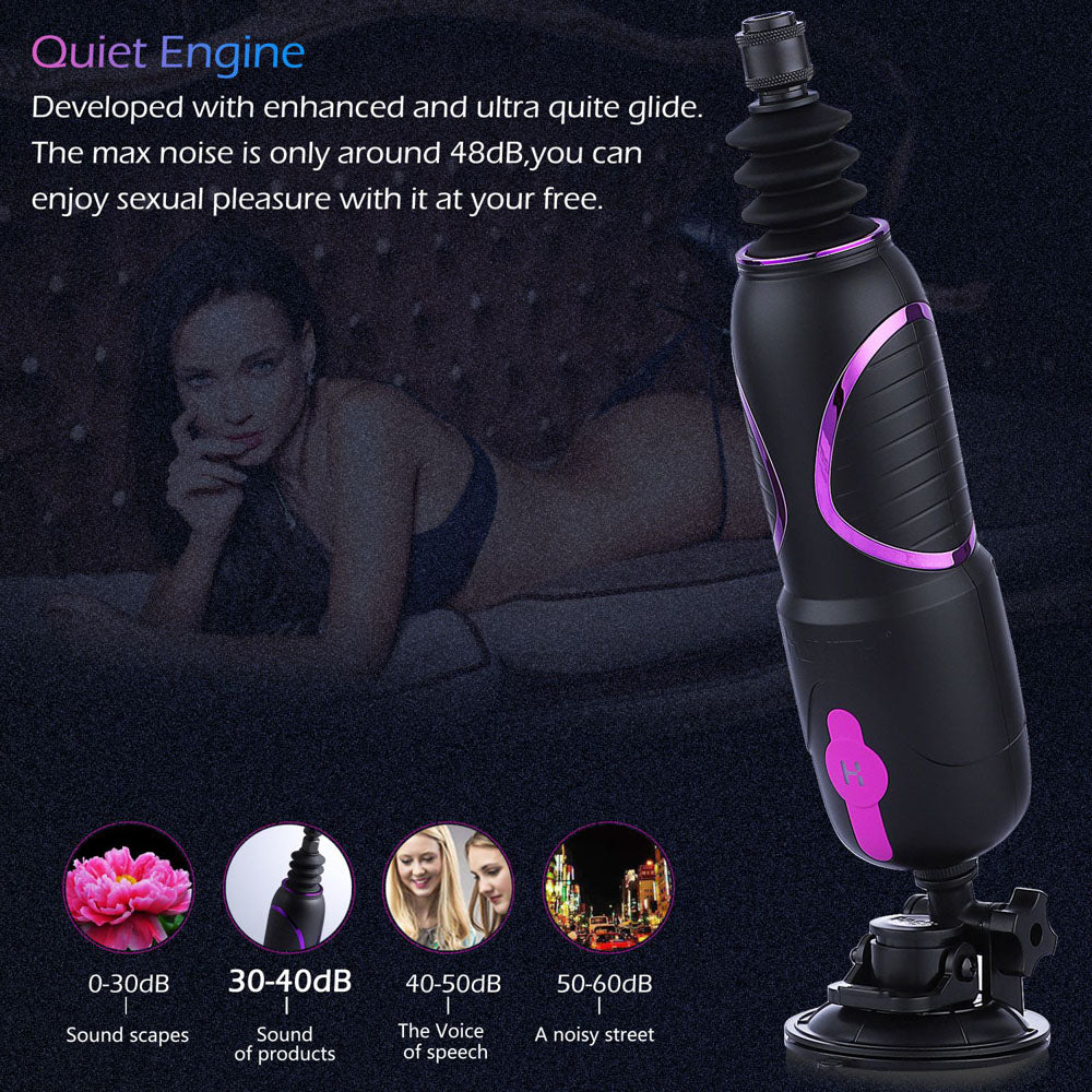 Hismith Pro Traveler 2.0 - Mains Powered Portable Sex Machine with App Control and Remote - HS18-APP