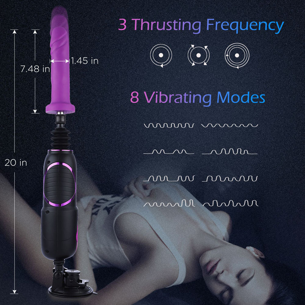 Hismith Pro Traveler 2.0 - Mains Powered Portable Sex Machine with App Control and Remote - HS18-APP