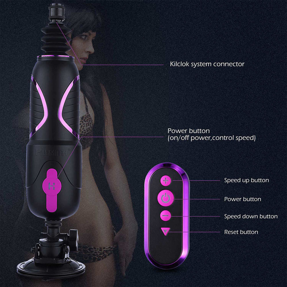 Hismith Pro Traveler 2.0 - Mains Powered Portable Sex Machine with App Control and Remote - HS18-APP