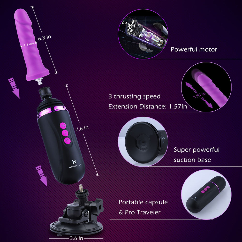 Hismith Capsule - Rechargeable Portable Sex Machine with App Control - HS19-APP