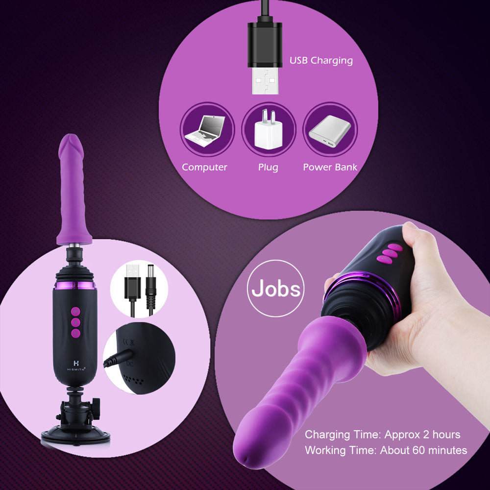 Hismith Capsule - Rechargeable Portable Sex Machine with App Control - HS19-APP