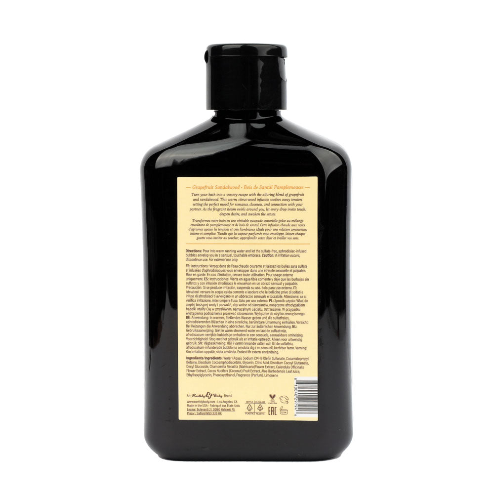 EB Hemp Seed Bubble Bath GRAPEFRUIT SANDALWOOD - 250 ml - Grapefruit Sandalwood Scented Bubble Bath  - 250 ml Bottle-HSBNBB833