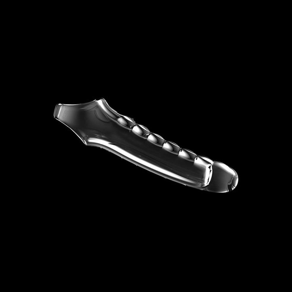 Adam & Eve Ridged Rider - Clear 22.9 cm Penis Extension Sleeve-I474 2400