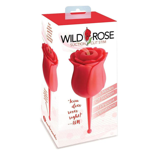 Wild Rose Le Point - Red USB Rechargeable Air Pulse Stimulator-IC1705