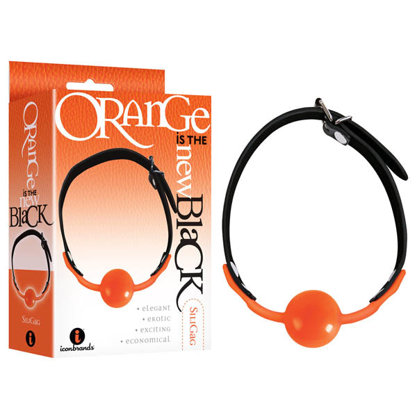 Orange Is The New Black - Siligag - Black/Orange Ball Gag-IC2323-2