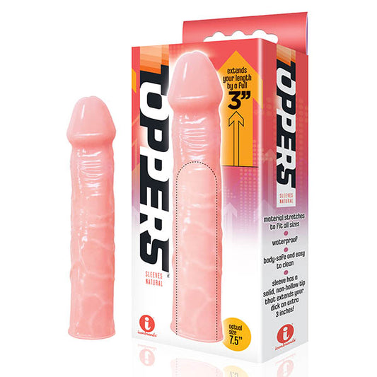 The 9s Toppers - Flesh 7.6 cm (3) Penis Extension Sleeve-IC2629-2