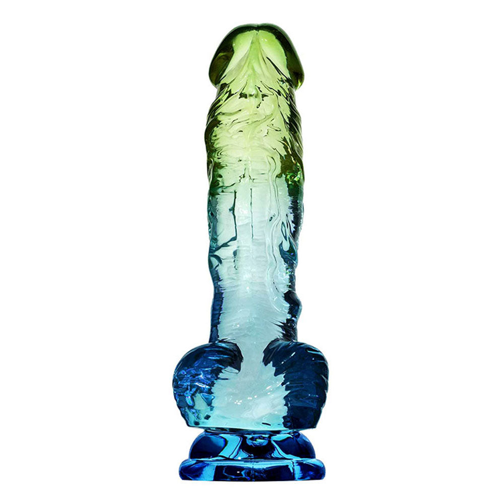 Adam & Eve SENSUAL SEASIDE 8.5 Dildo - Blue/Green 21.5 cm Dildo-J666 9084