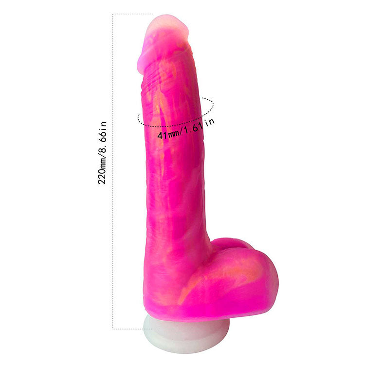 Adam & Eve THE SQUIGGLER - Pink 22.8 cm USB Rechargeable Thrusting Vibrating & Gyrating Dildo with Wireless Remote - J841 1800