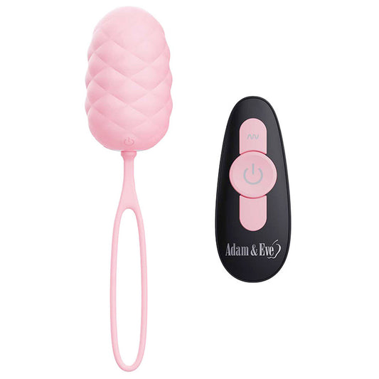 Adam & Eve PILLOW TALK EGG - Pink USB Rechargeable Vibrating Egg with Wireless Remote Control-L070 6200