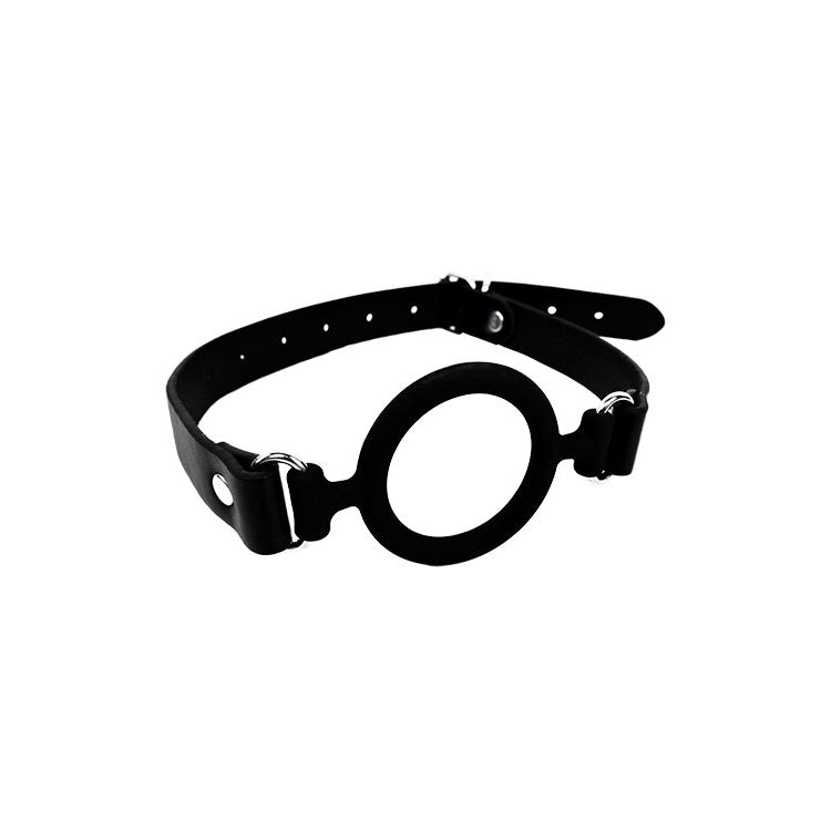 Adam & Eve OPEN WIDE - Black Adjustable Mouth Restraint - L188 8000