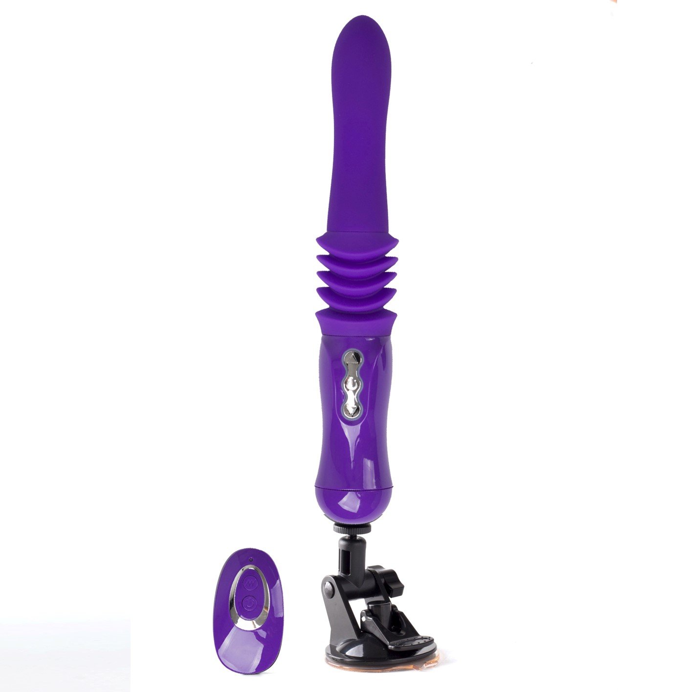 Maia Monroe - Purple 38 cm USB Rechargeable Thrusting Vibrator-LM15102-L2
