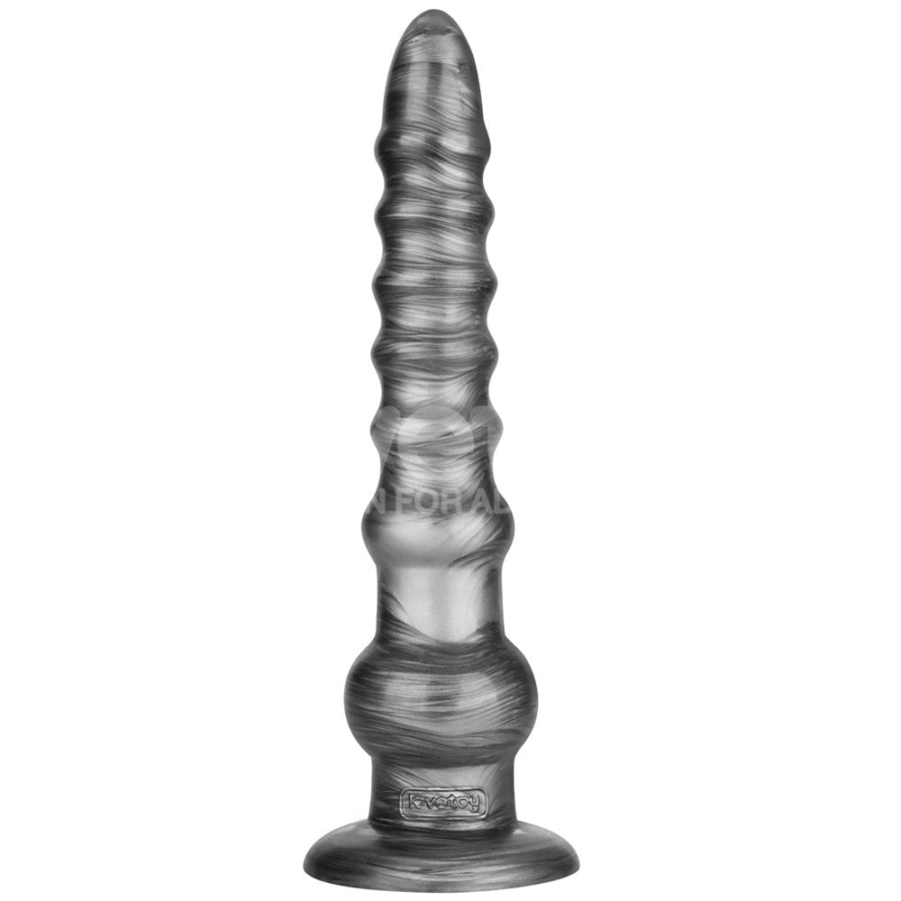 King Sized Vibrating Vibrax Slider - Grey 32.3 cm (12.5) USB Rechargeable Vibrating Dildo-LV121202