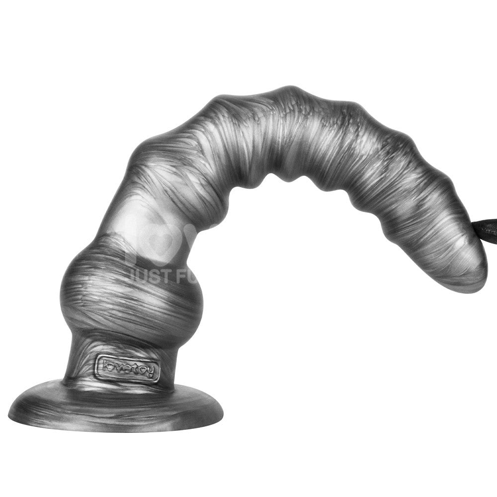 King Sized Vibrating Vibrax Slider - Grey 32.3 cm (12.5) USB Rechargeable Vibrating Dildo-LV121202