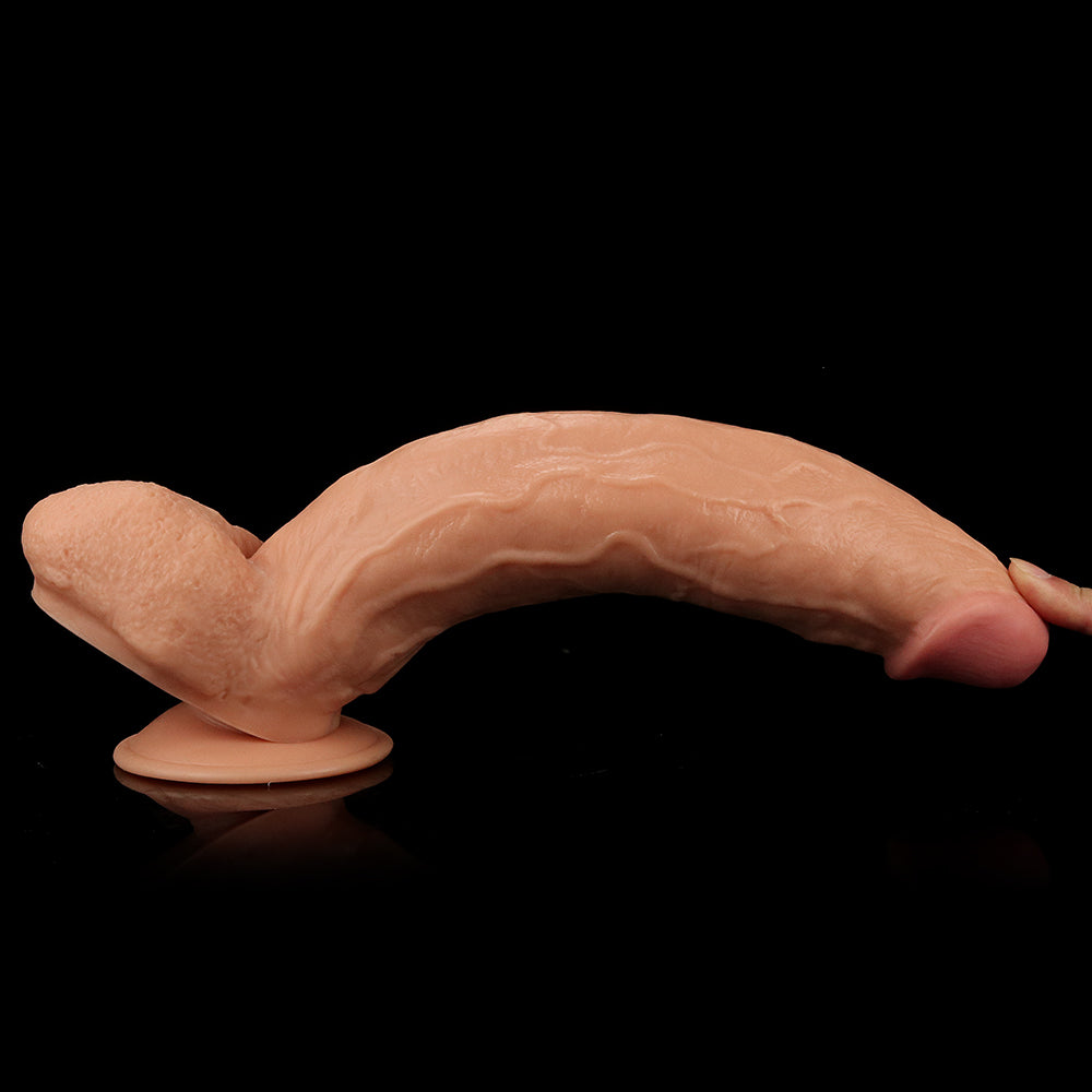 King Size 11 Realistic Dildo - Flesh 29.5 cm Dong-LV2208