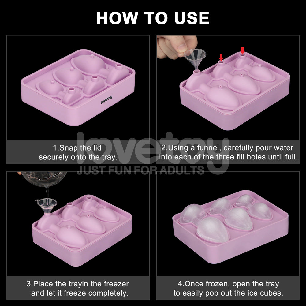 Jokes & Parties Butt Plug Silicone Ice Tray - Novelty Ice Tray-LV765016
