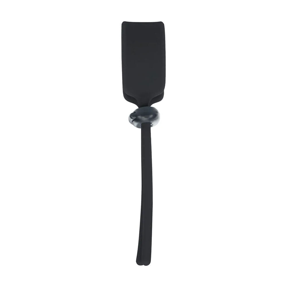 LEVELZ Wide Adjustable Silicone Lasso Cock Ring - Black Adjustable Cock Ring-LVL01-0053BLK