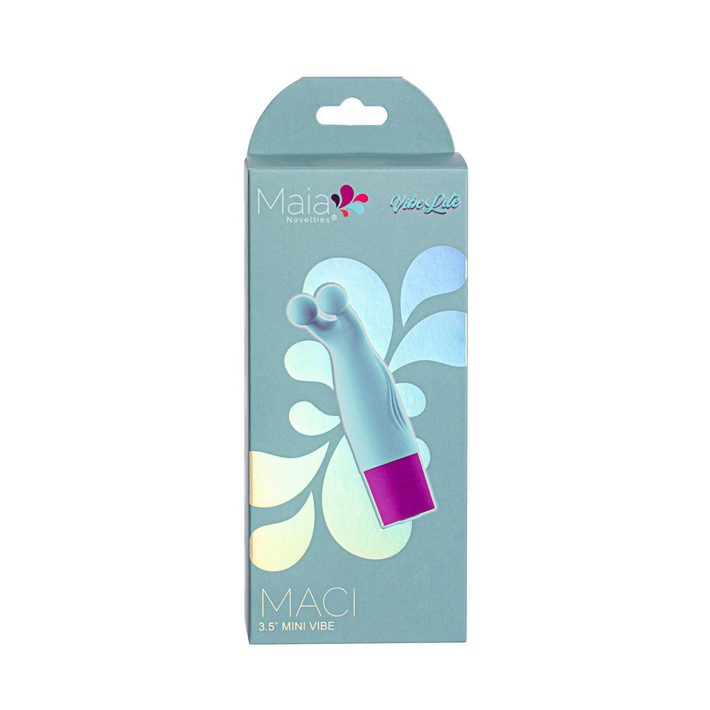 Maia MACI - Light Blue 8.9 cm USB Rechargeable Bullet-MA24-06