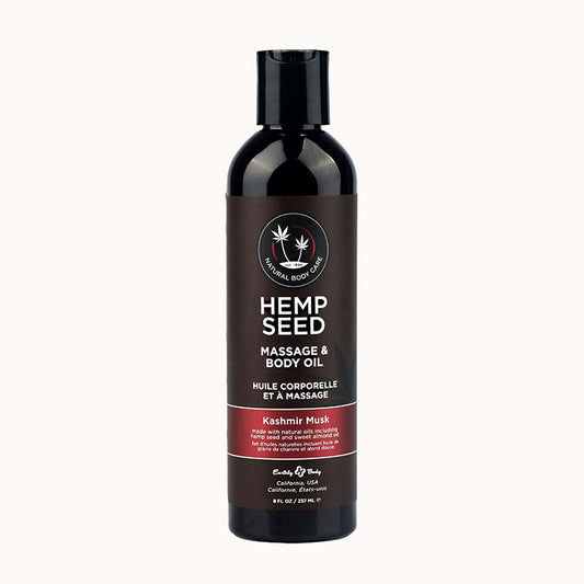 Hemp Seed Massage & Body Oil - Kashmir Musk (Brandy