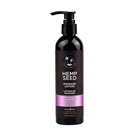 Hemp Seed Massage Lotion - Lavender Scented - 237 ml Bottle-ML017