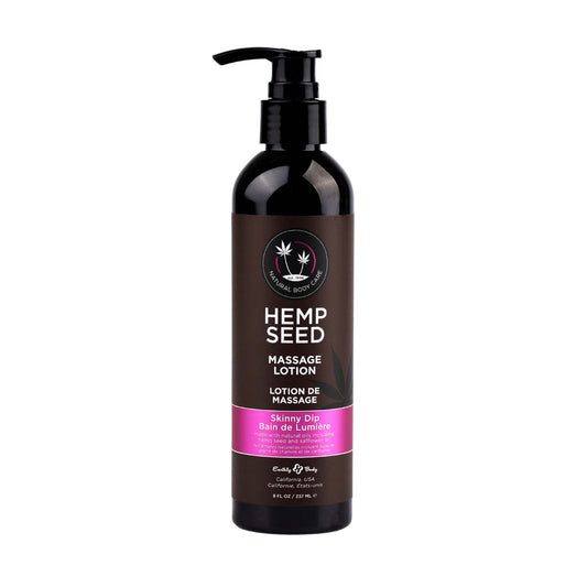 Hemp Seed Massage Lotion - Skinny Dip (Vanilla & Fairy Floss) Scented - 237 ml Bottle-ML021