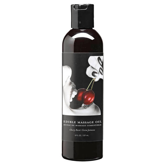 Edible Massage Oil - Cherry Burst Flavoured - 237 ml Bottle-MSE001