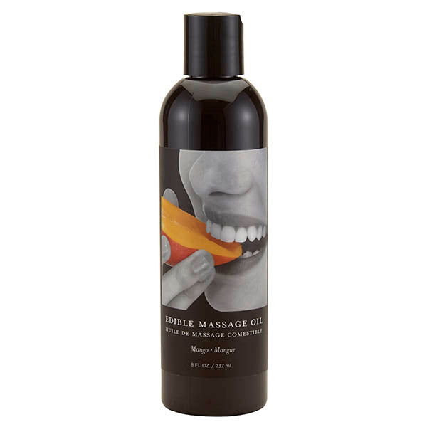 Edible Massage Oil - Mango Flavoured - 237 ml Bottle-MSE009