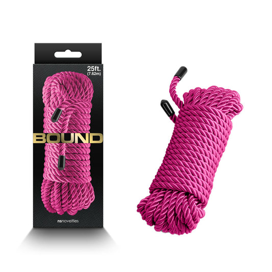 Bound Rope - Pink - Pink Bondage Rope - 7.6 metre length-NSN-1300-04