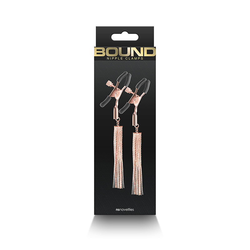 Bound Nipple Clamps - D2 - Rose Gold - Rose Gold Nipple Clamps - Set of 2-NSN-1302-71