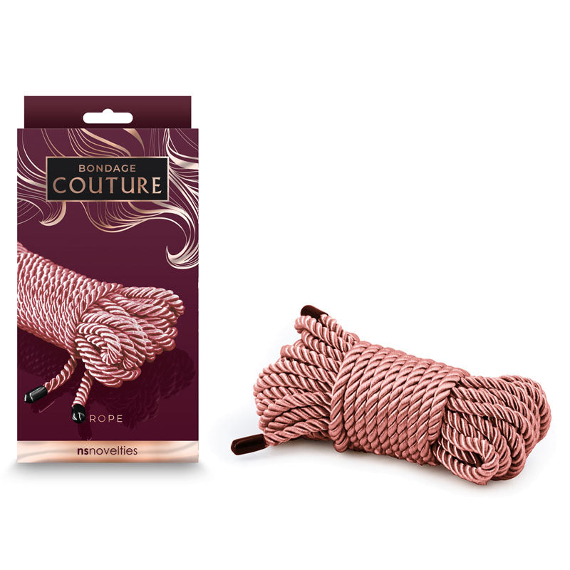 Bondage Couture Rope - Rose Gold - Rose Gold Bondage Rope - 7.6 metre-NSN-1307-34