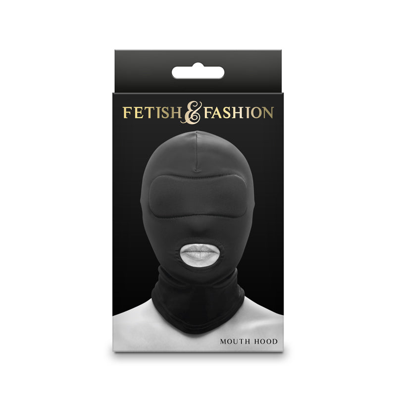 Fetish & Fantasy - Mouth Hood - Black - Black Hood-NSN-1803-23AP