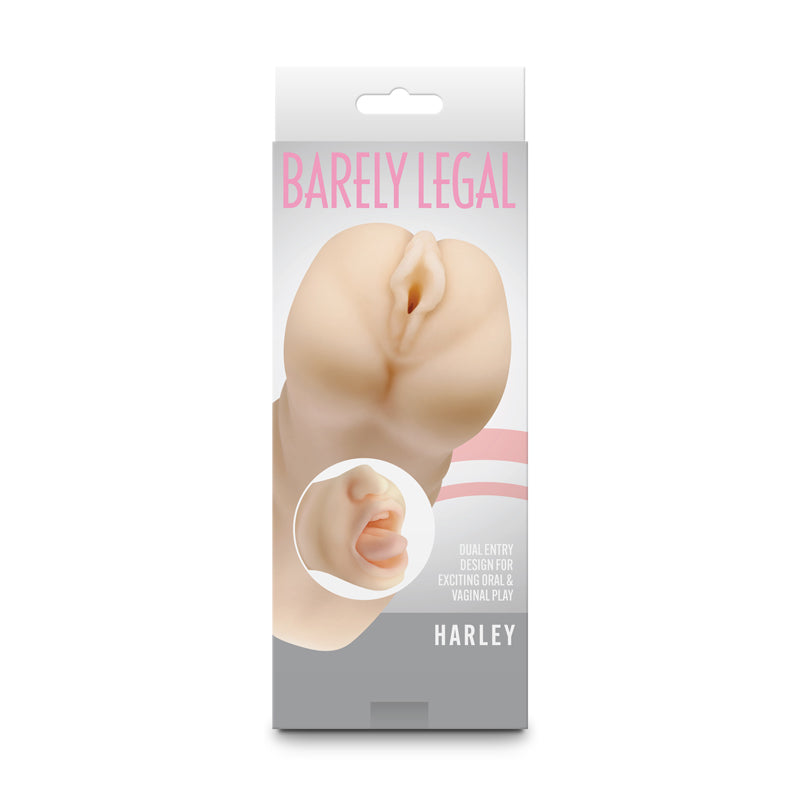 Barely Legal - Harley - Flesh Dual Ended Vagina & Mouth Stroker-NSN-1805-01AP