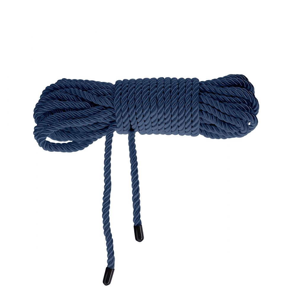 OUCH! Bondage Rope - 10 M - Navy Blue - Navy Blue Nylon Bondage Rope - 10 metre Length-OU1058NVY