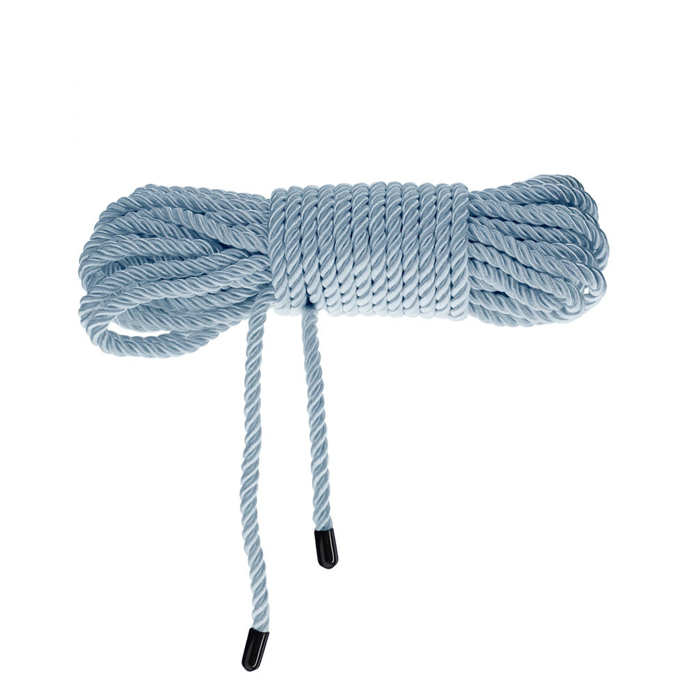 OUCH! Bondage Rope - 10 M - Powder Blue - Powder Blue Nylon Bondage Rope - 10 metre Length-OU1058PBLU
