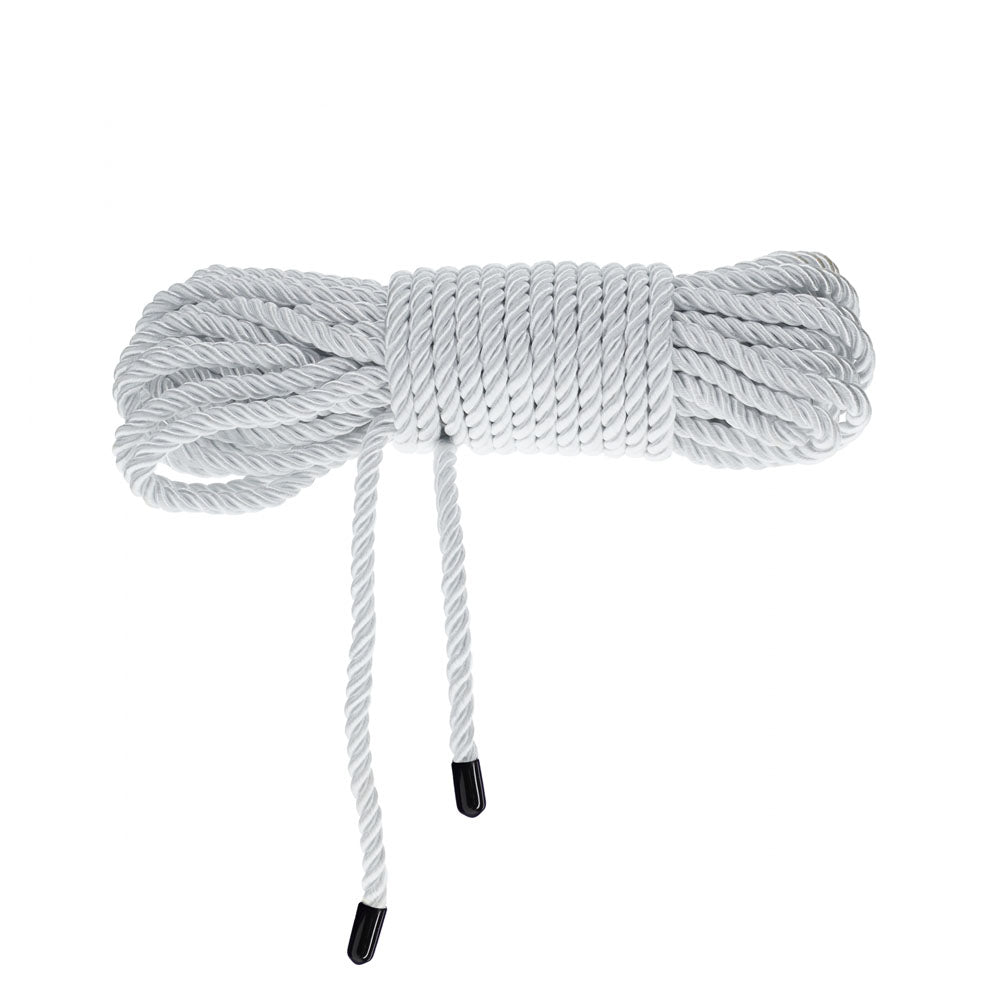 OUCH! Bondage Rope - 10 M - Silver - Silver Nylon Bondage Rope - 10 metre Length-OU1058SIL